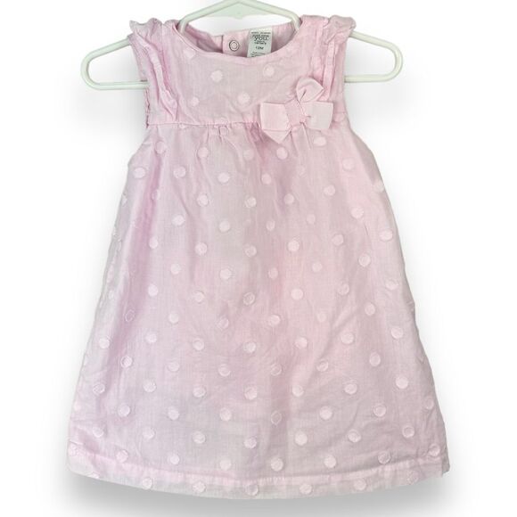 Girls 12M Dress Bundle Lot Carters Boho Floral Embroidered Sleeveless Polka Dot - Picture 5 of 12